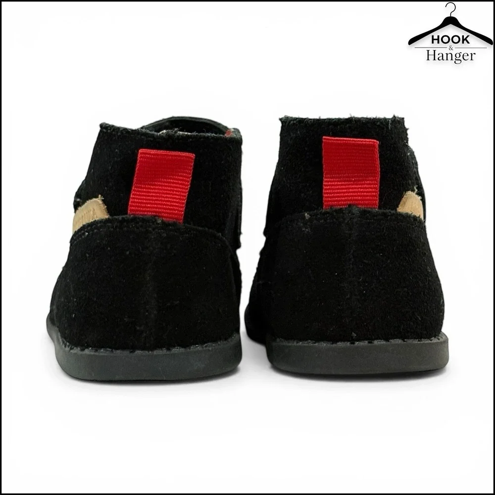Livie & Luca Pollock Classic Black Suede Leather Baby Gift Toddler‎ Boots 6 NEW